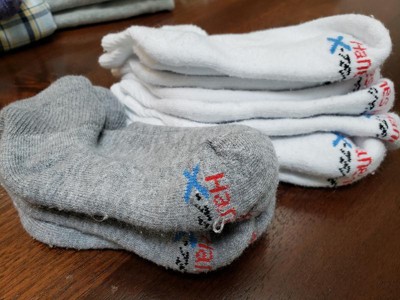Hanes Boys' X-temp Ankle 10pk Athletic Socks - Colors May Vary M : Target