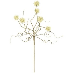 White Star Bloom Flower Stems 36.5"H – Flexible EVA Foam & Wire Floral Arrangement (Set of 6) By Kalalou - 1 of 3
