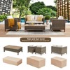 4 Piece Patio Conversation Sets with Cushions and Coffee Table Orange - 2 of 4