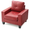 Upholstered Club Chair with Compact and Comfortable Seating for Living Room - 3 of 3