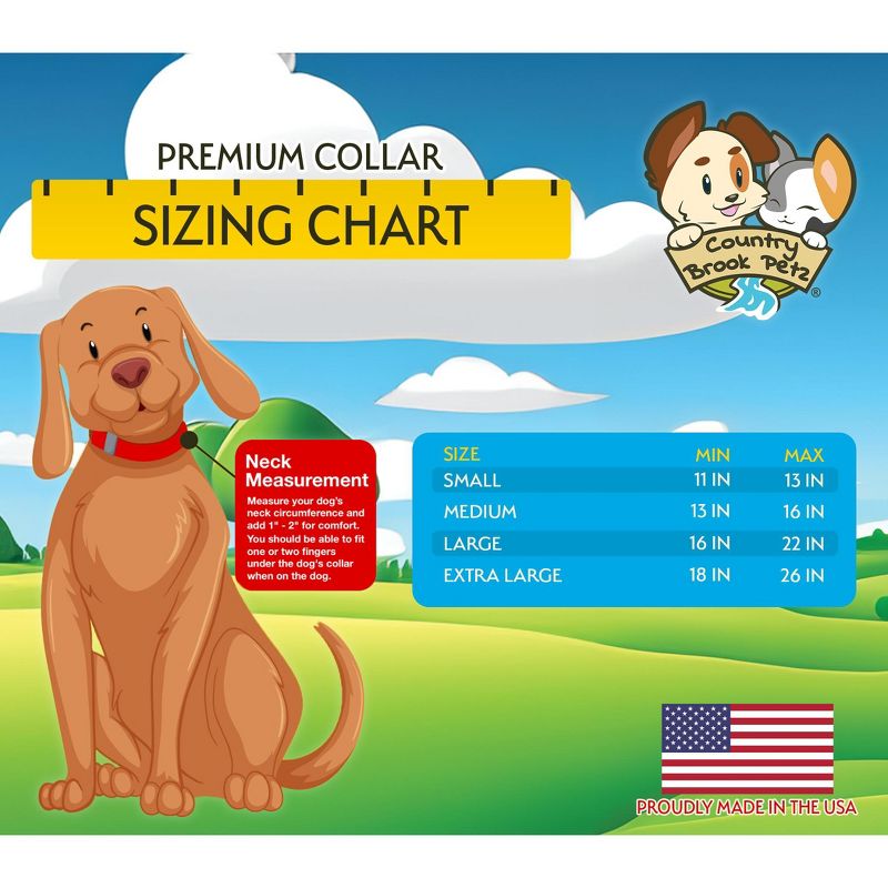 Country Brook Petz Premium Rainbow Hearts Dog Collar, 2 of 6