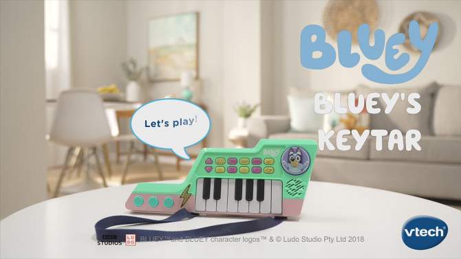 VTech Bluey Jam Sesh Keytar, 2 of 13, play video
