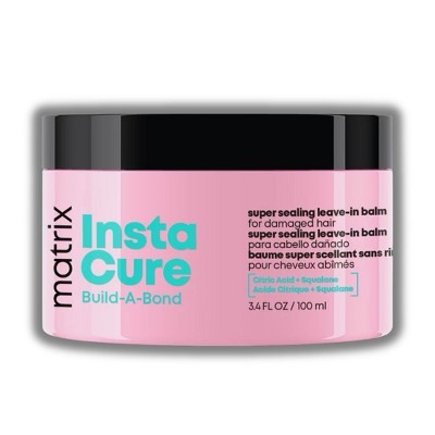 Matrix Instacure Build-A-Bond Super Sealing Leave-In Balm for Damaged Hair | Easily detangles and conditions hair - (3.4 oz)