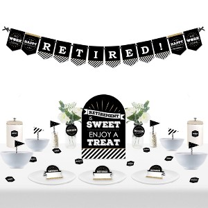 Big Dot of Happiness Happy Retirement - DIY Retirement Party Signs - Snack Bar Decorations Kit - 50 Pieces - 1 of 4