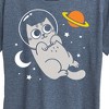 Women's - Instant Message - Astronaut Cat Short Sleeve Graphic T-Shirt - 2 of 4