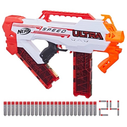 NERF Ultra Select Fully Motorized Blaster, Fire For Distance Or ...