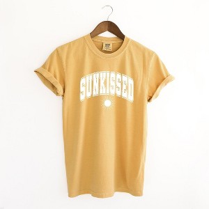 Simply Sage Market Women's Sunkissed Varsity Sun Short Sleeve Garment Dyed Tee - 1 of 2