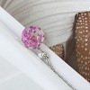 Wrapables Metal Leaf Bookmark with Charm for Book Lovers & Readers (Set of 2), Purple & Pink - 4 of 4