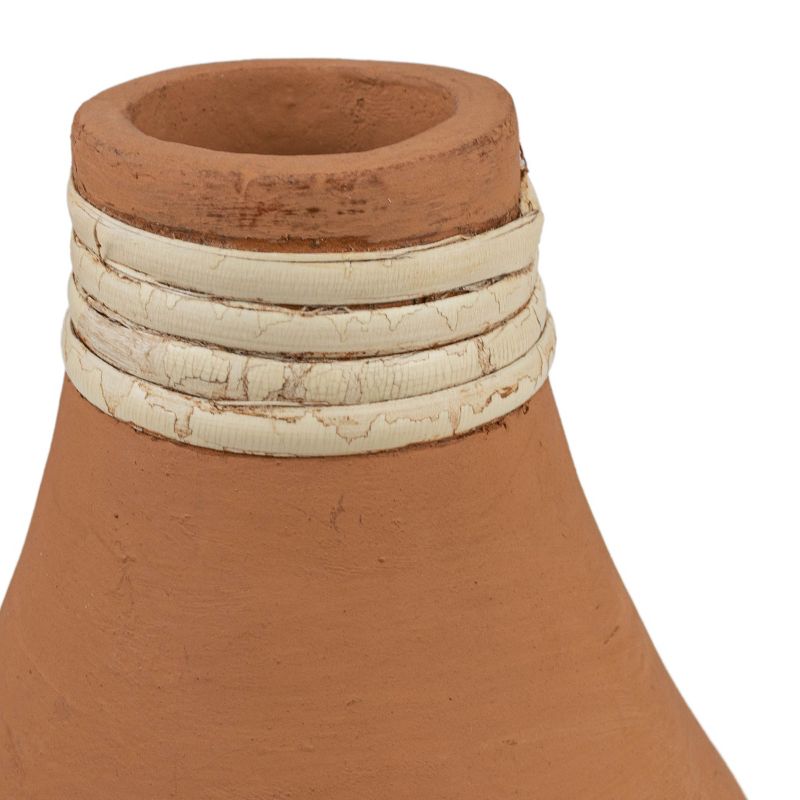 Top Wrapped Terracotta & Cane Bud Vase by Foreside Home & Garden, 4 of 6