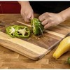 Home Mart Goods 16"x10" Heavy Duty Kitchen Chopping Butcher Block Organic Acai Wood Cutting Board - 4 of 4