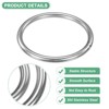 Unique Bargains Dream Catcher Stainless Steel Macrame Wreath Floral Round Metal O Rings 2 PCS - 2 of 4