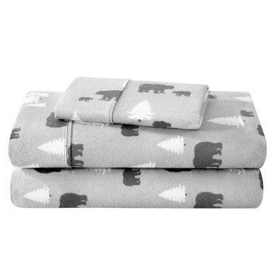 Image of Kodiak Cotton Flannel Twin Sheet Set by Bare Home