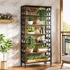 Hommoo Industrial 7-Tier Tall Bookshelf with Metal Frame - 3 of 4