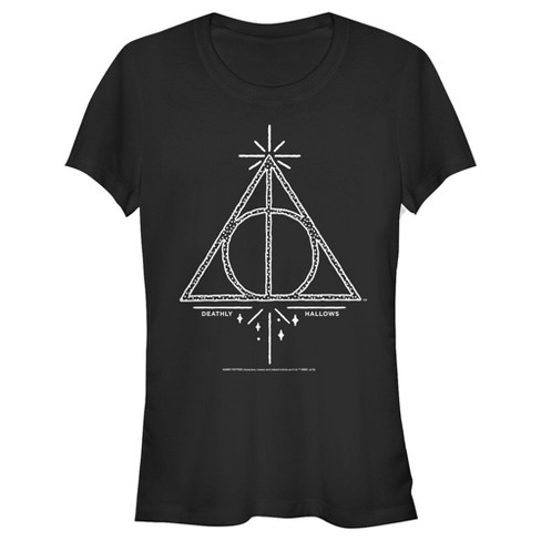 Juniors Womens Harry Potter Deathly Hallows Symbol T-Shirt - image 1 of 4