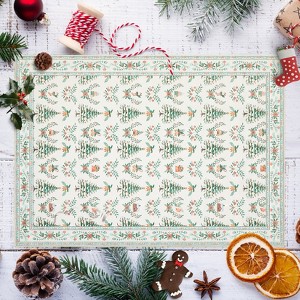 Large Christmas Living Room Rug, Christmas Area Rug, Ultra-Soft Decorative Xmas Tree Accent Rugs, Non Slip Washable Foldable Thin Festive Carpet - 1 of 4