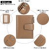 BEAFUP Women's Genuine Leather Wallet,Compact Size Wallet, RFID Blocking,with 14 Slots and 2 Zippered Pockets & Zipper Coin Pouch - 2 of 4