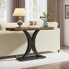 Hommoo 40" Console Table, Narrow Entryway Foyer Table with Geometric Base - 4 of 4