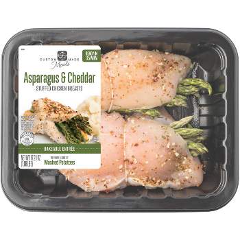 Custom Made Meals Asparagus & Cheddar Stuffed Chicken Breast - 1.08lbs