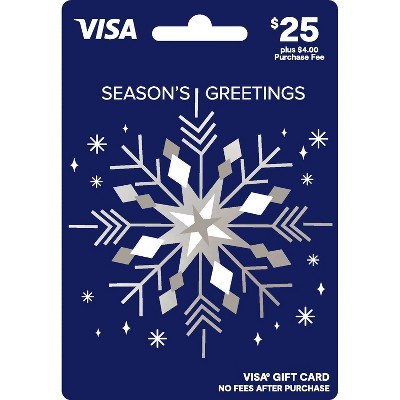 Visa Holiday Gift Card - $25 + $4 Fee