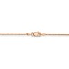 Black Bow Jewelry 1.2mm, 14k Rose Gold, Diamond Cut Solid Spiga Chain Bracelet, 7 Inch - 3 of 4