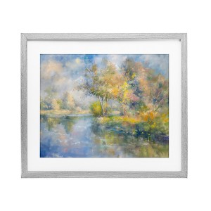 Stupell Industries Colors By The Water Framed Print Under Glass Art - 1 of 4