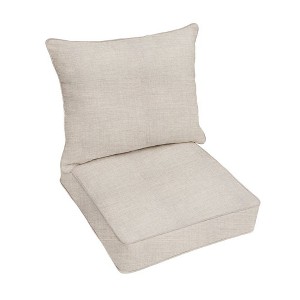 Sunbrella Outdoor Deep Seat Pillow and Cushion Set - Sorra Home - 1 of 4