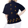 LA LEELA Women's Summer Casual Hawaiian Blouse Shirt Solid Blouses Short Sleeve Button Up Dress Tops Tee Shirts Tank Top Women - 2 of 3