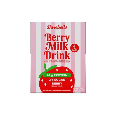 Barebells Berry Milk Sports Drink - 4pk/11 fl oz