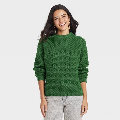 dark green sweater women's