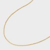14k Gold Plated Brass Shot Bead Chain Necklace - A New Day™ Gold - 4 of 4
