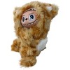 Doll Clothes Superstore Fuzzy Yellow Striped Cat Costume for 17.5 cm Labubu Dolls - 3 of 4