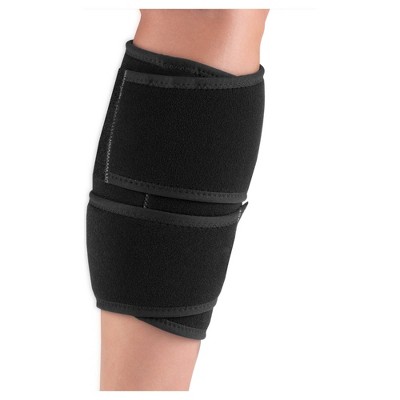 OTC Adjustable Compression Thigh Wrap, Wrap-Around Straps, Hamstring Quad Support Sleeve for Men and Women
