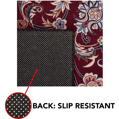 Tucson Red Synthetic 36" Hand-Knotted Easy Care Area Rug