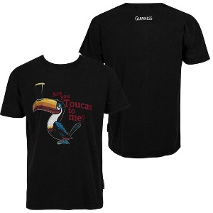 Adult Guinness Are You Toucan To Me Black Tee Shirt - 1 of 4
