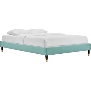 Modway Harlow Full Performance Velvet Platform Bed Frame - 1 of 4