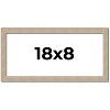 PosterPalooza | 18x8 Thin Barnwood Picture Frame, UV Acrylic, 2 Finishes - Grey and Black - 2 of 4