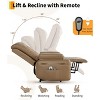 GustoWave Power Lift Recliner Chair - Heat and Massage, Adjustable Back and Legs, PU Leather Sofa Chair Designed for The Elderly - 4 of 4