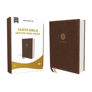 Rvr60, Santa Biblia, Edición Para Notas, Leathersoft, Café, Palabras de Jesús En Rojo, Comfort Print - Large Print (Leather Bound) - 1 of 1