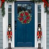 Northlight Poinsettia and Pinecone Mixed Pine Artificial Christmas Wreath - 30" - Unlit - 4 of 4