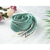 Allegra K Women Ribbon Solid Color Pleated Rhombus Rhombic Scarf Scarves Head Bandana 96x43cm/37.80x16.93 inches(L*W) 1 Pc - 2 of 4