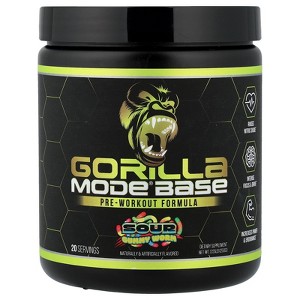 Gorilla Mind Mode® Base, Pre-Workout Formula, Sour Gummy Worm, 0.55 lb (250 g) - 1 of 4