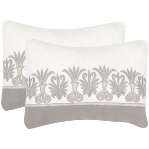 Royal Palm Pillow (Set of 2) - Sterling - Safavieh - 1 of 2