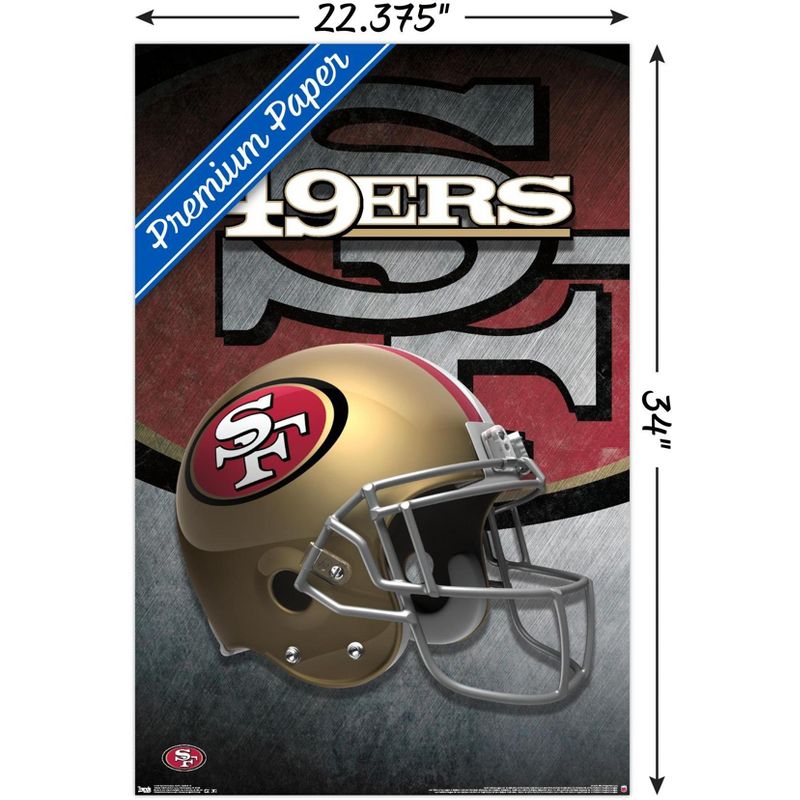 Trends International NFL San Francisco 49ers - Helmet 15 Unframed Wall Poster Prints, 3 of 6