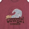 Women's - Instant Message - Cowgirl Summer Graphic Racerback Tank - 2 of 4