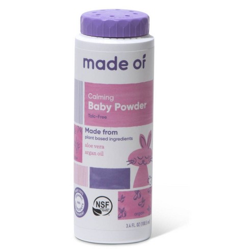 Made Of Organic Baby Powder Talc Free - 3.4oz : Target