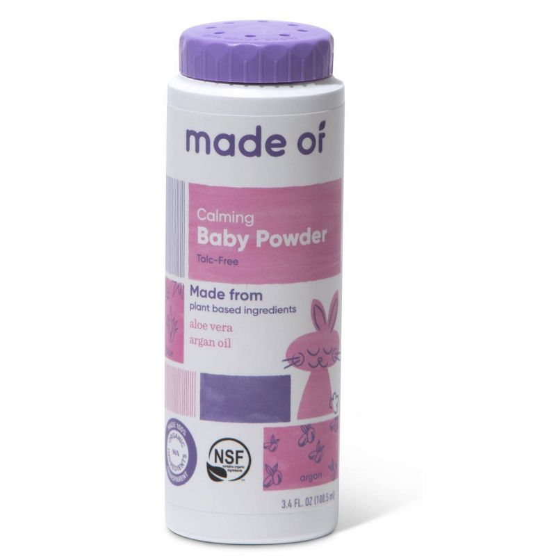 MADE OF Organic Baby Powder Talc Free - 3.4oz, 1 of 7
