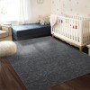 Shag Area Rug Floral Shaggy Rug Soft Thick Solid Carpet Boho Plush Fluffy High-Low Pile Rug - 2 of 4
