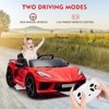 Ride on Sports Car 12V Battery Powered Car for Kids Licensed Corvette Toddles Electric Car Toy with Remote Control - 4 of 4
