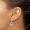 Black Bow Jewelry 12mm Claddagh Dangle Earrings in Sterling Silver - 3 of 4