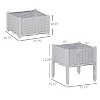 Vince Raised Garden Bed with Legs, Self-Watering Planter Box for Flowers, Herbs and Vegetables, Outdoor Furniture - The Pop Home - 3 of 4